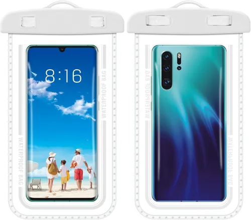 Vista 10 de Baiao Bolsa impermeable para teléfono, funda impermeable de 8.3 pulgadas para iPhone 16, 15, 14, 13 Pro Max, IPX8, bolsa seca para teléfono celular