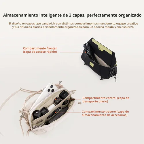 Vista 8 de PGYTECH OneGo Pocket Sling for DJI Osmo Pocket 3 4/Xtra Muse/Luna Ultra Verde lima