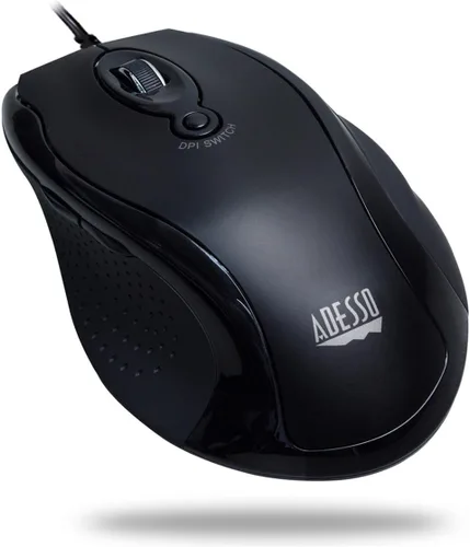 Vista 2 de Adesso iMouse G2 - Ratón óptico ergonómico USB ajustable DPI Internet Navigational B, negro