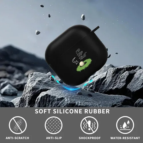 Vista 4 de I'd Tap That Golf Simple - Funda protectora compatible con AirPods 4, cuerpo completo, a prueba de golpes