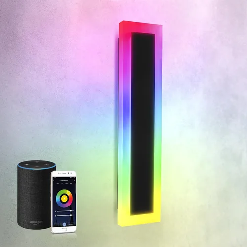 Vista 17 de ASD Lámpara LED de montaje en pared de 18 pulgadas de largo, aplique lineal para exteriores e interiores 3CCT, regulable, impermeable