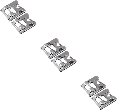 Vista 10 de STOBOK 2 Unidades Universal Máquina de Coser Prensatelas Pie Recoger Pie para Coser Hogar Fácil Cambio 2 Unidades*2