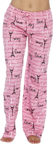 Vista 10 de Just Love Womens Cotton Pajama Pants Chevron negro y rosado