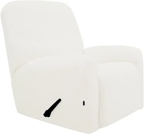 Vista 20 de PureFit Funda elástica para sofá biplaza, funda de sofá suave y antideslizante de jacquard de elastano, protector de muebles lavable con espuma
