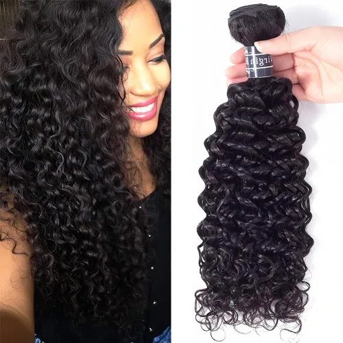 Vista 24 de Amella Extensiones de cabello brasileño de onda profunda de 14 pulgadas, 100% sin procesar, 1 paquete de cabello ondulado profundo, paquetes