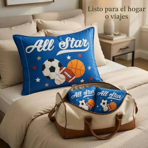 Vista 5 de Everyday Kids Paquete de 2 fundas de almohada de tamaño estándar para almohadas de 30 x 20 pulgadas, suaves y transpirables, 100% algodón percal