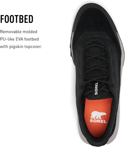 Vista 4 de Sorel Tenis bajos ONA 718 para hombre, color negro, Heatwave