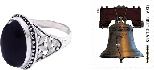 Vista 4 de NOVICA Onyx - Anillo floral de plata de ley 925, color negro