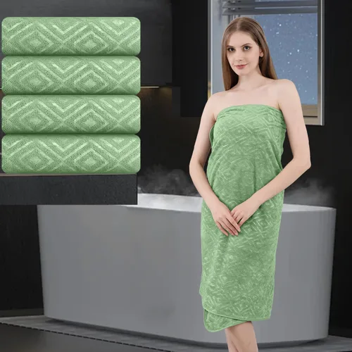 Vista 21 de Toalla de baño extra grande de 4 piezas (35 x 70 pulgadas), toalla de baño ultra suave de gran tamaño, juego de toallas de baño para baño, hotel