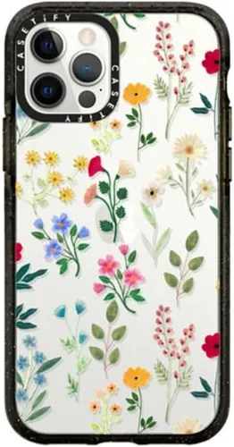 Vista 31 de Funda CASETiFY Impact Case para iPhone 12 / iPhone 12 Pro - Aries Moross - Sticker - Negro Transparente