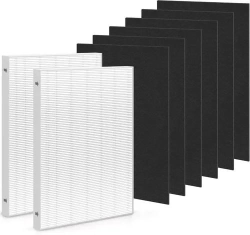 Vista 10 de Zouwhaso 2+6 Aera Max 100 filtro HEPA de repuesto compatible con Fellowes AeraMax 90 100 DX5 DB5 Puri-fier de aire True HEPA filtro de aire, parte #