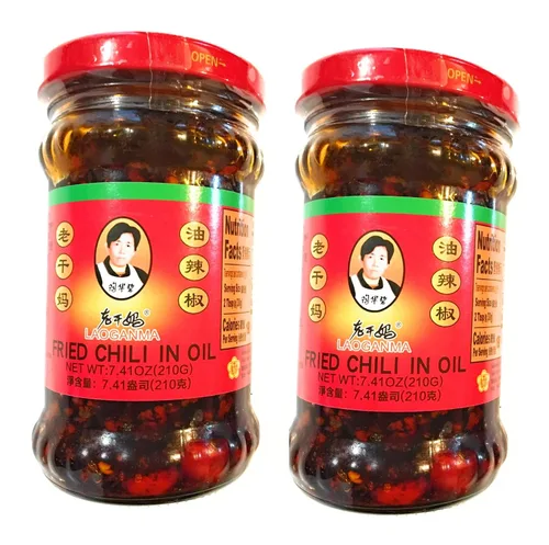 Vista 12 de Lao Gan Ma Chili Frito en Aceite – 730g (25.75 oz) Auténtico Chile Crujiente Chino Condimento Picante y Sabroso para Fideos, Arroz, Salteados
