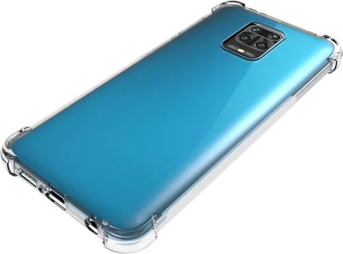 Vista 5 de USTIYA Funda para Xiaomi Mi Redmi Note 9s/Note 9 Pro/Note 9 MAX Clear TPU Cuatro Esquinas Parachoques Proteger Cámara Cubierta Protectora