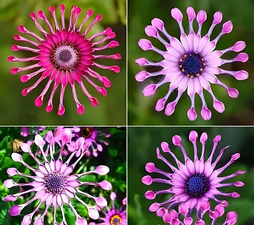 Vista 4 de 100 semillas de flores de margaritas moradas raras para plantar