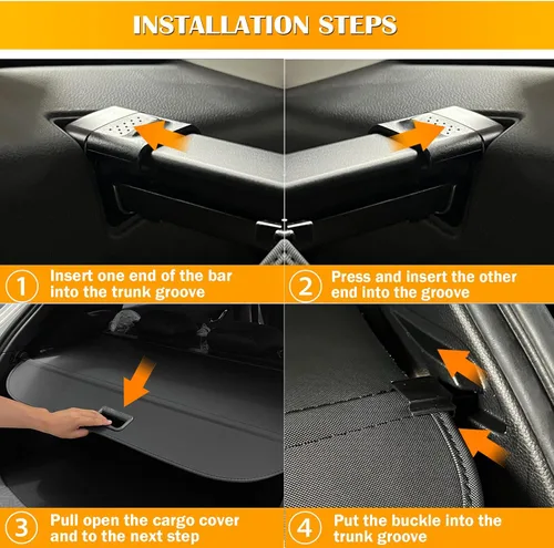 Vista 4 de Cubierta de Carga para Mazda CX-50 2023 2024 2025, Cubierta Trasera Retráctil Mejorada del Maletero Compatible con Mazda CX-50, Cubierta