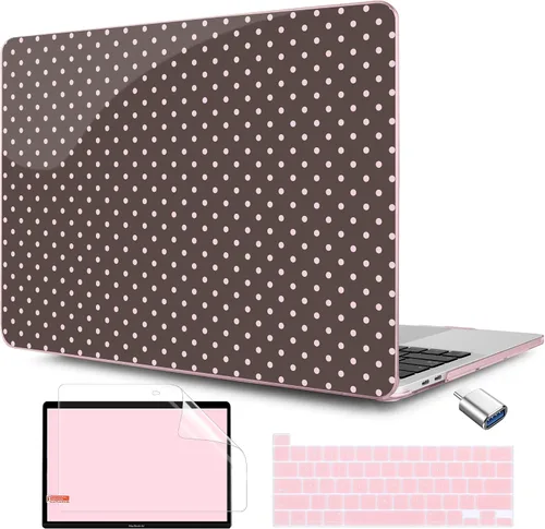 Vista 31 de TWOLSKOO Funda compatible con MacBook Pro de 13 pulgadas 2023-2016 A2338 M2/M1 A2251 A2289 A2159 A1989 A1706, cubierta rígida de plástico y funda