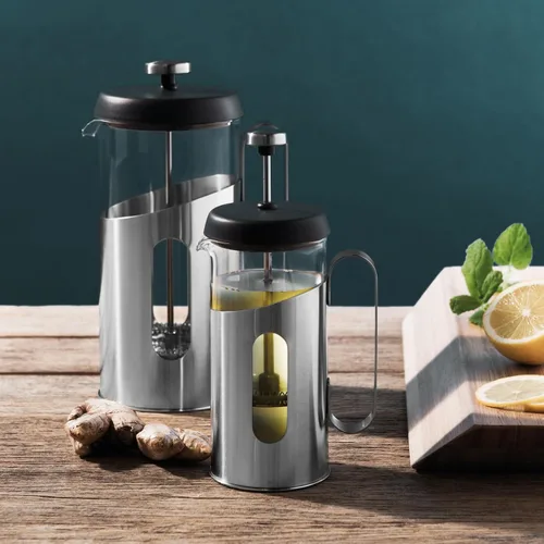 Vista 2 de Berghoff Essentials - Tapa de vidrio resistente al calor Maestro PP de 0.37 cuartos de galón, diseño ergonómico, mango de acero inoxidable 18/10