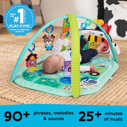Vista 7 de Baby Einstein Exploradores de Granja 4 en 1 Kickin’ Tunes Gimnasio Musical de Música y Lenguaje de Descubrimiento de Prado, Edades 0 Meses y Más