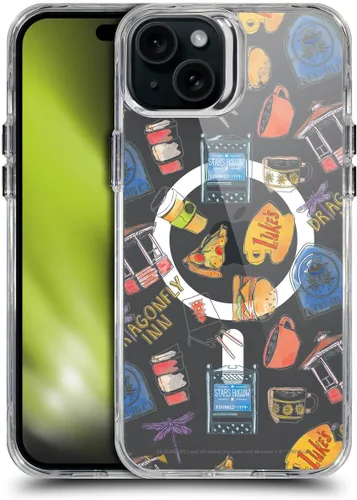 Vista 136 de Head Case Designs Gilmore - Funda negra a prueba de golpes con diseño de dibujos animados para niñas con licencia