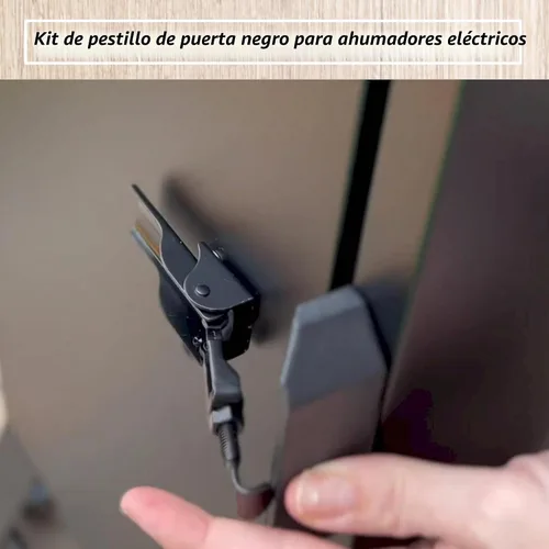 Vista 3 de Piezas de recambio negras 990050222 del kit del pestillo de puerta para la mayoría de Masterbuilt Digital Electric Smoker