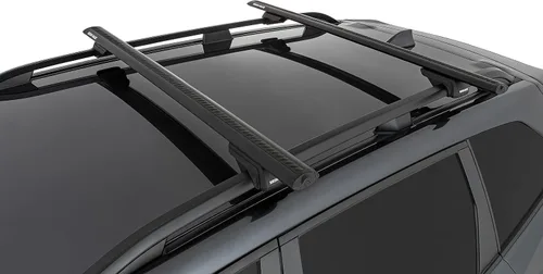 Vista 2 de Rhino-Rack - Kit completo de barras transversales con patas para más de 90 vehículos con rieles de techo elevados, el kit es SX100 patas de bloqueo