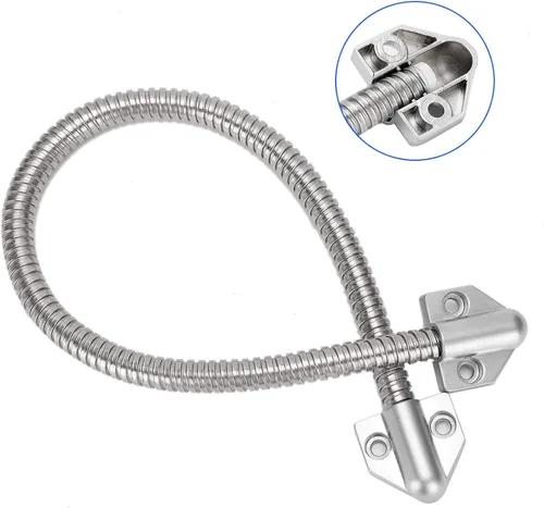 Vista 3 de Transferencia de energía de bucle blindado, conducto de alambre de puerta flexible de cuello de cisne protector de cable de puerta, manga de montaje
