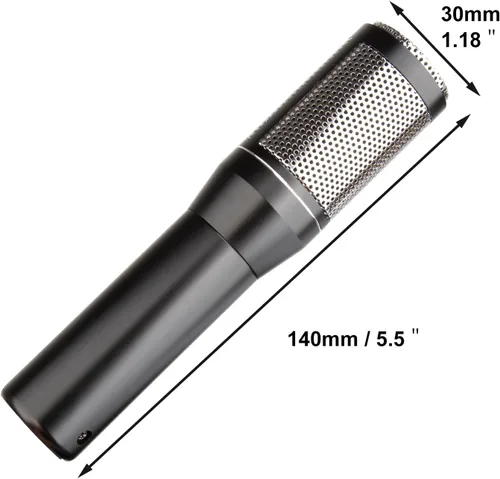 Vista 6 de Micrófono de grabación de estudio de sonido E300, micrófono de transmisión de condensador, canto de karaoke para grabación, soporte de escritorio