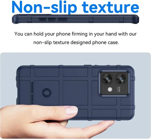 Vista 5 de Funda delgada para Motorola Edge 40 Neo, resistente funda duradera para exteriores, protección anticaídas de grado militar y cubierta protectora