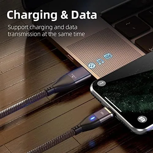 Vista 7 de BoxWave Cable Compatible with Elgato Wave3 (Cable by BoxWave) - MagnetoSnap PD AllCharge Cable (100W), Magnet PD 100W Charging Cable USB Type-C