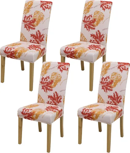 Vista 78 de Fundas para Sillas de Comedor, Juego de Fundas para Sillas de Comedor de 4 Piezas, Fundas Elásticas para Sillas de Cocina, Fundas para Sillas