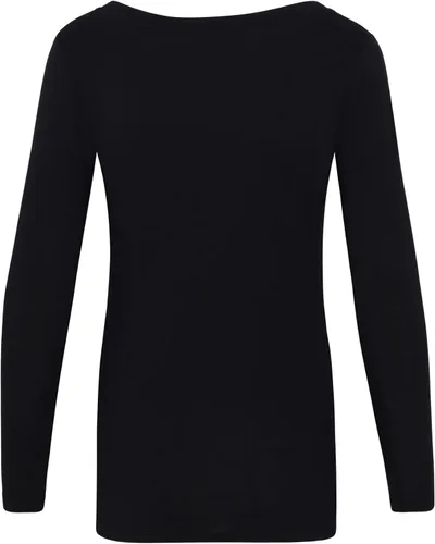 Vista 6 de Natural Uniforms Camiseta de manga larga extra ancha con cuello redondo para mujer