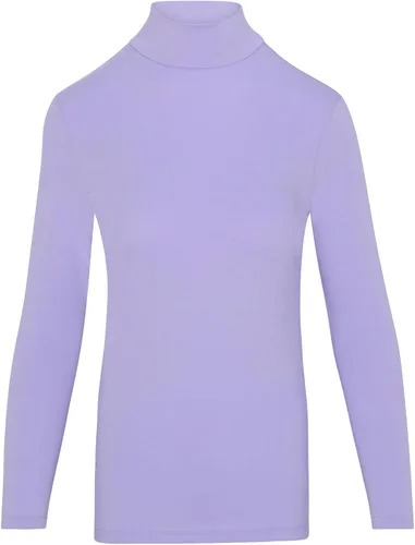 Vista 4 de Natural Uniforms Camiseta de manga larga con cuello alto falso para mujer