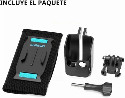 Vista 7 de Osmo Pocket 3 Soporte para Mochila, Soporte de Correa de Cinturón de Bolsa de Hombro con Borde Extendido Compatible con DJI Osmo Pocket 3 Para