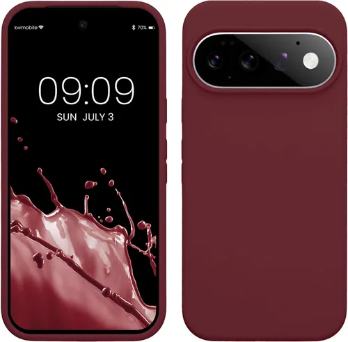 Vista 182 de kwmobile Funda Compatible con Google Pixel 6 - Funda de teléfono de silicona de TPU con acabado suave - Océano Profundo