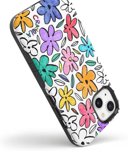 Vista 6 de Casely Funda para iPhone 14 Crayola Outside The Lines Marcador Crayola Compatible con MagSafe Diseño protector audaz