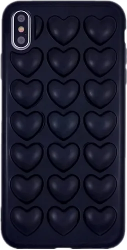 Vista 27 de Funda para iPhone 11 para mujer, funda de gel Kawaii 3D Pop Bubble Heart Kawaii, linda funda para iPhone 11 de 6.1 pulgadas, color negro