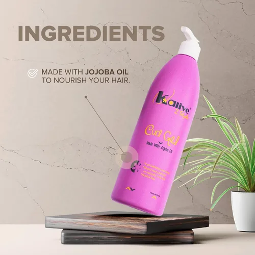 Vista 3 de KALIVE - Gel de rizos de 16 onzas para cabello rizado, define todo tipo de cabello, rizos, ondas, texturas naturales o permanentes para mujeres