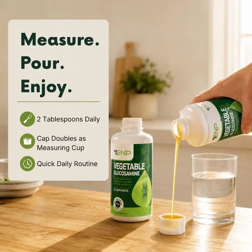 Vista 6 de Suplemento líquido de glucosamina más MSM, 1500 mg de glucosamina con MSM, apto para veganos, sin mariscos, sin OMG, suplemento de apoyo articular