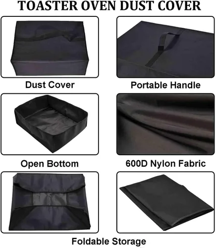 Vista 9 de Cubierta para tostadora resistente al agua, resistente al calor, a prueba de polvo, funda protectora para tostadora GE de acero inoxidable de 4