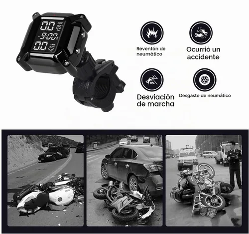 Vista 7 de Sistema de monitoreo inalámbrico de presión de neumáticos TPMS para motocicleta, IP67 impermeable a prueba de polvo inalámbrico TPMS para USB