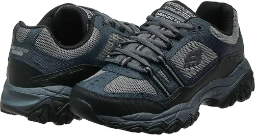 Vista 7 de Skechers After Burn Memory Fit Tenis deportivos con agujetas para hombre