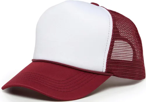 Vista 52 de Funky Junque Sombrero de camionero ligero Snapback de espuma de malla en Negro/Negro
