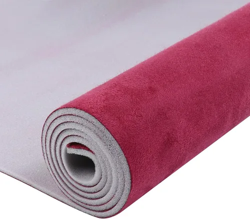 Vista 12 de Tela de gamuza para techo de automóvil, 60 pulgadas de ancho por 45 pulgadas, con respaldo de espuma, material de reparación, tela de tapicería