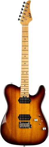 Vista 12 de EART TL-380 Guitarra eléctrica profesional para jugadores versátiles Cuello y diapasón de arce tostado, pastillas humbuckers con bobina dividida