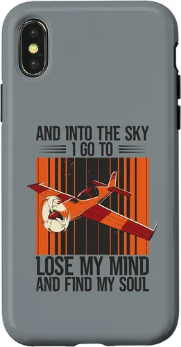 Vista 5 de Funda de aviación para iPhone 12/12 Pro y Into The Sky Flying Airplane Pilot Flight Plane