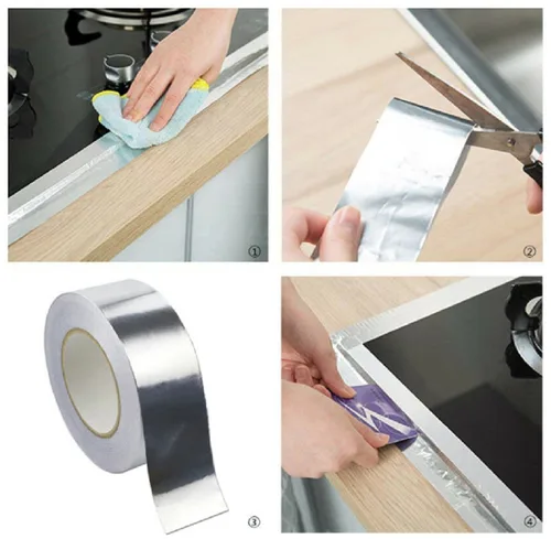 Vista 3 de Cinta Adhesiva Papel Aluminio Antiderrame