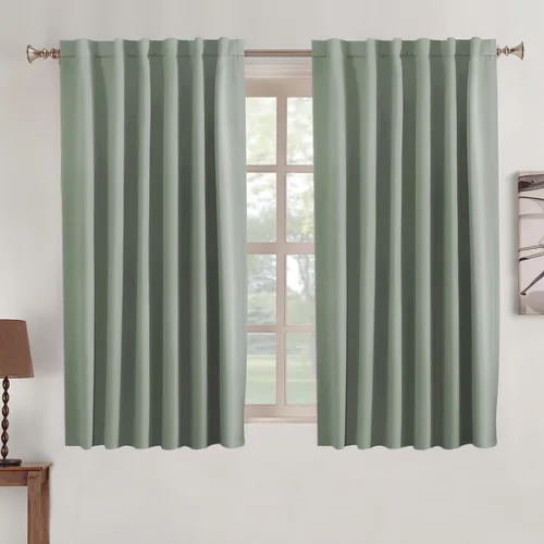 Vista 36 de Turquoize Cortinas Opacas con Aislamiento Térmico Paneles de Tratamiento de Ventanas con Bolsillo para Barra Paneles de Ventana para Ventanas