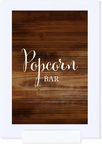 Vista 53 de Andaz Press Letreros enmarcados para fiesta de boda, impresión de madera rústica, 4 x 6 pulgadas, cartel de cesta de baño, 1 paquete, incluye marco