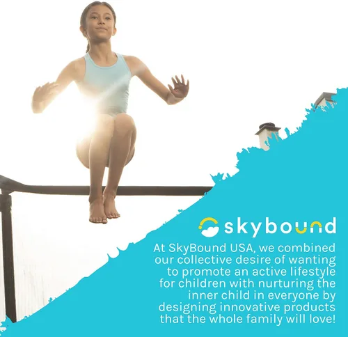 Vista 7 de SkyBound Escalera universal para cama elástica de 2 escalones, fácil de instalar, escalera de acero ultraduradera para marcos de trampolín de 32 a
