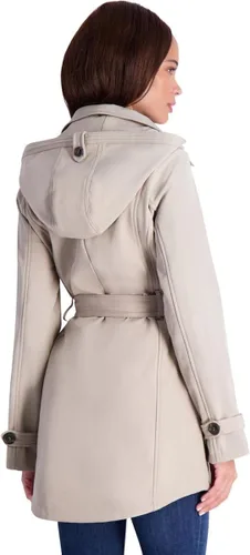 Vista 4 de Jessica Simpson Gabardina con forro polar para mujer con capucha desmontable